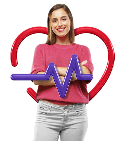 Consultora Monte Life apresentando opções de planos de saúde ao cliente